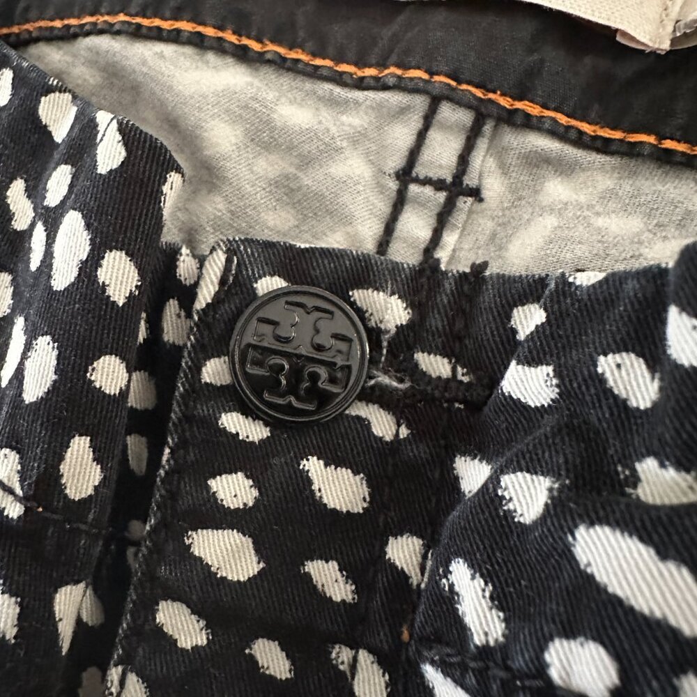 Tory Burch POny Walker Dotted Black White Cargo Pants Women's 28 - Picture 10 of 12